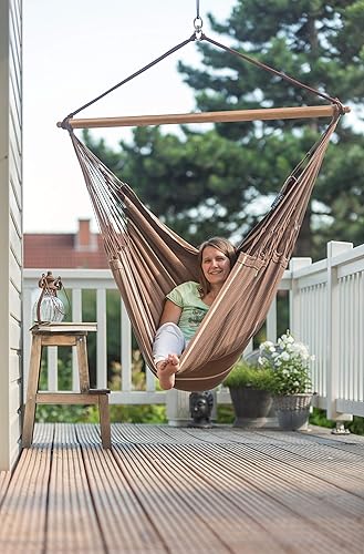Vista 229 de LA SIESTA - Hamaca de algodón orgánico, modelo Habana Turrón