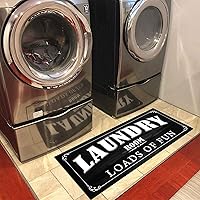 Vista 3 de UKELER - Alfombra antideslizante, antifatiga, para cuarto de lavado, lavadero, baño, cocina, de 48 x 20 pulgadas