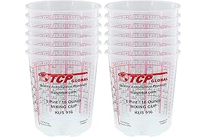 Custom Shop Mixing Cups (Pack of 12): Essential Tool for Precise Paint Mixing