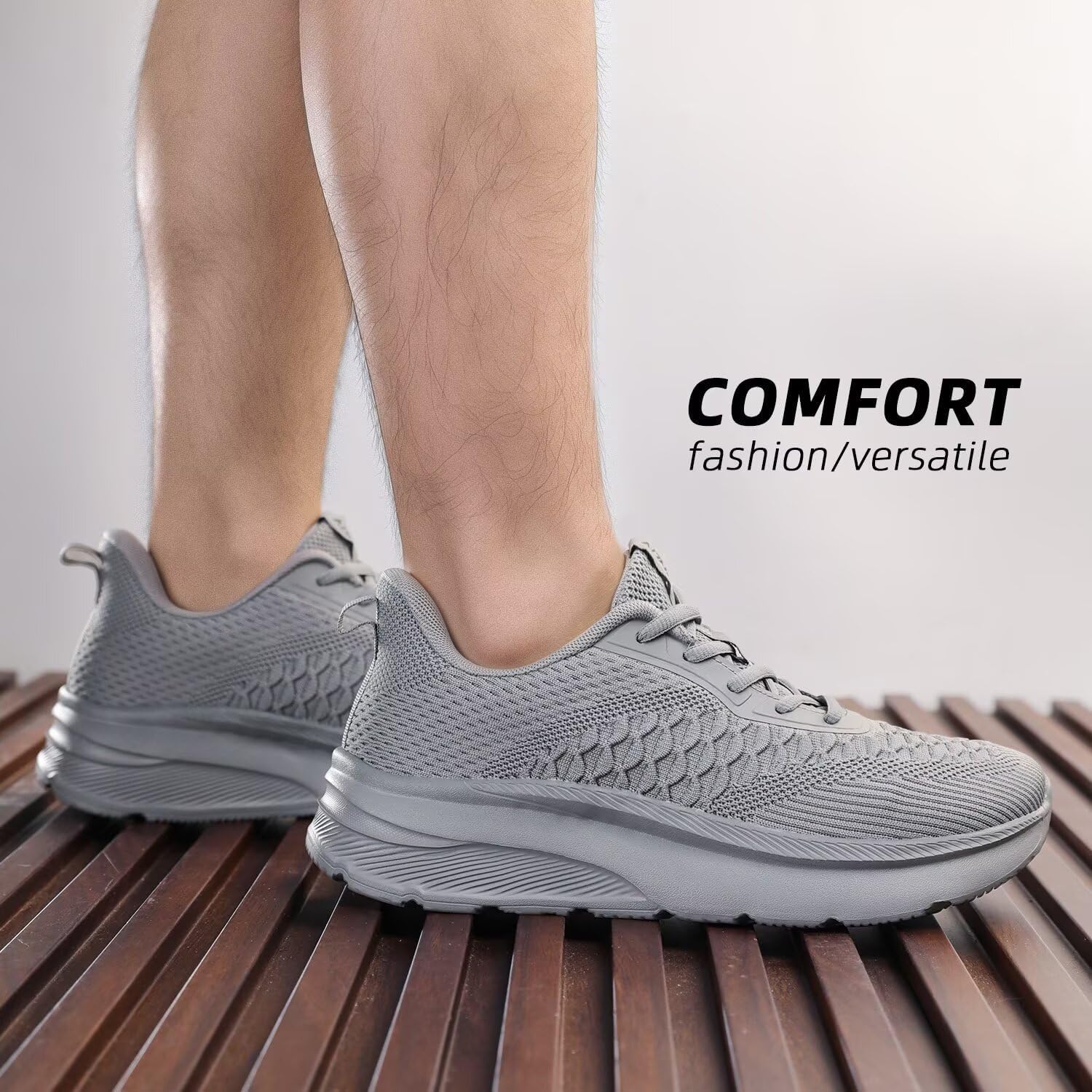 Men's Wide Toe Walking Shoes Casual Trail Running Sneakers Cross-Trainer Tennis Non Slip Athletic Gym Workout Soft Sole - Image 2
