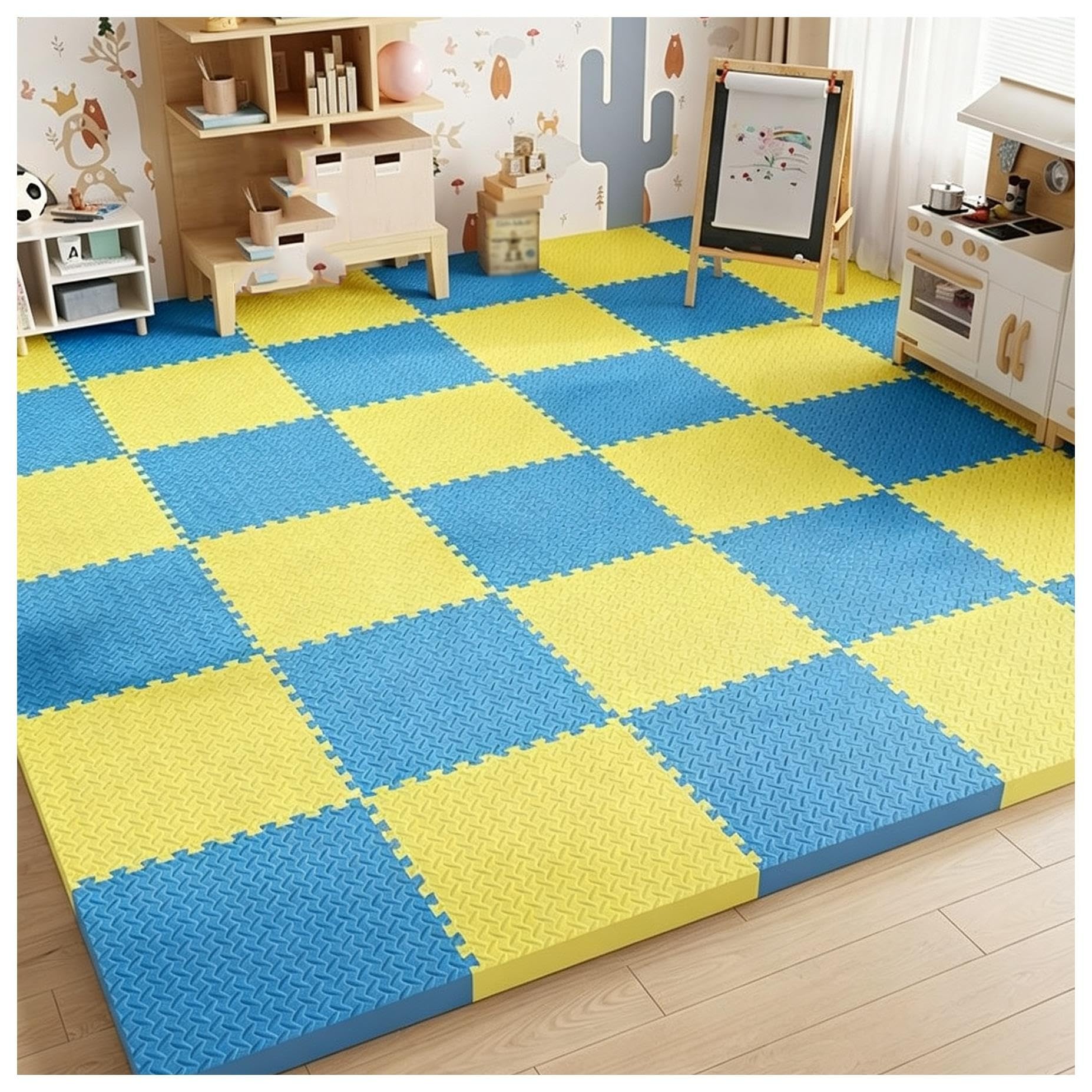 Tapis de Puzzle à emboîtement for carrelage de Sol en Mousse Extensible