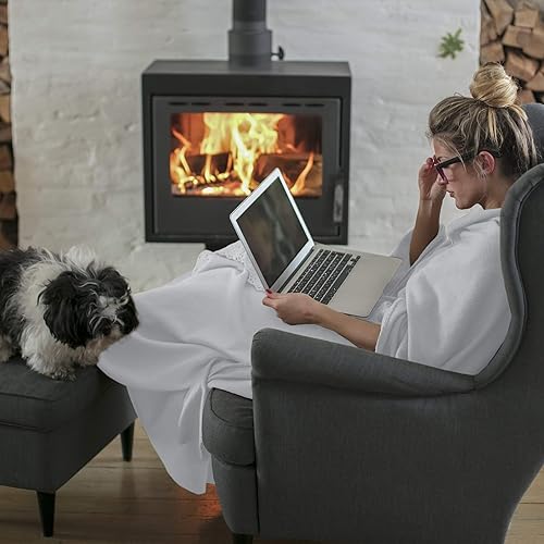 Miniatura 4 de Bedford Home - Manta de franela de forro polar, para sofá, decoración del hogar, cama, sofá y silla, de gran tamaño, 60 x 70 pulgadas, ligera, suave