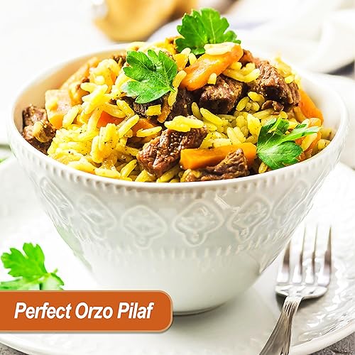 Miniatura 3 de Baron's Orzo Pasta Original  1 paquete de tarros Kosher de 21.16 onzas  Orzo natural israelí en forma de arroz para sopas, guisos y ensaladas