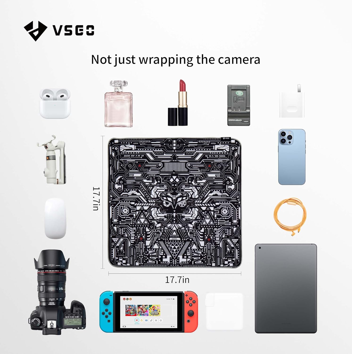 VSGO VS-S03E New Full Frame Camera Cleaning Kit and 17.71"X17.71" Lens Protective Wrap