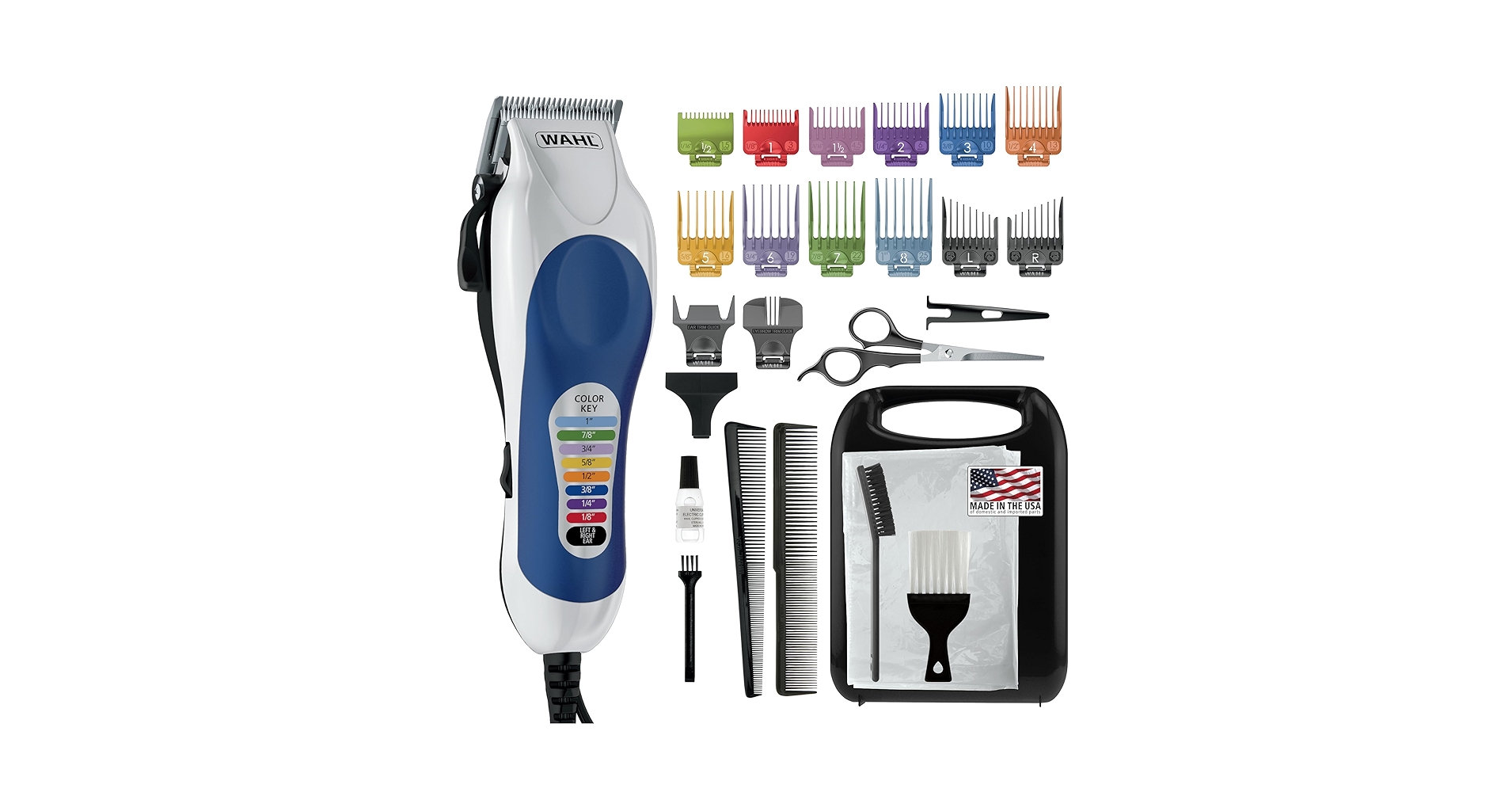 Amazon.com: Wahl Clipper USA Color Pro Complete Haircutting