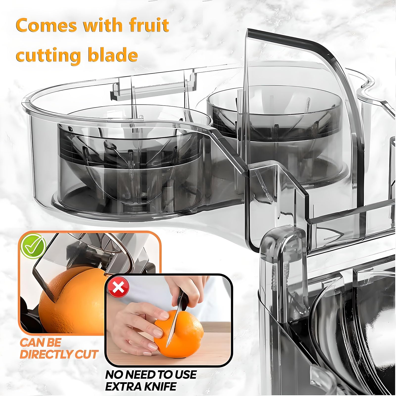 Exprimidor eléctrico de cítricos, exprimidor de naranjas de doble cabezal, extracción rápida, para limones, naranjas y pomelos white