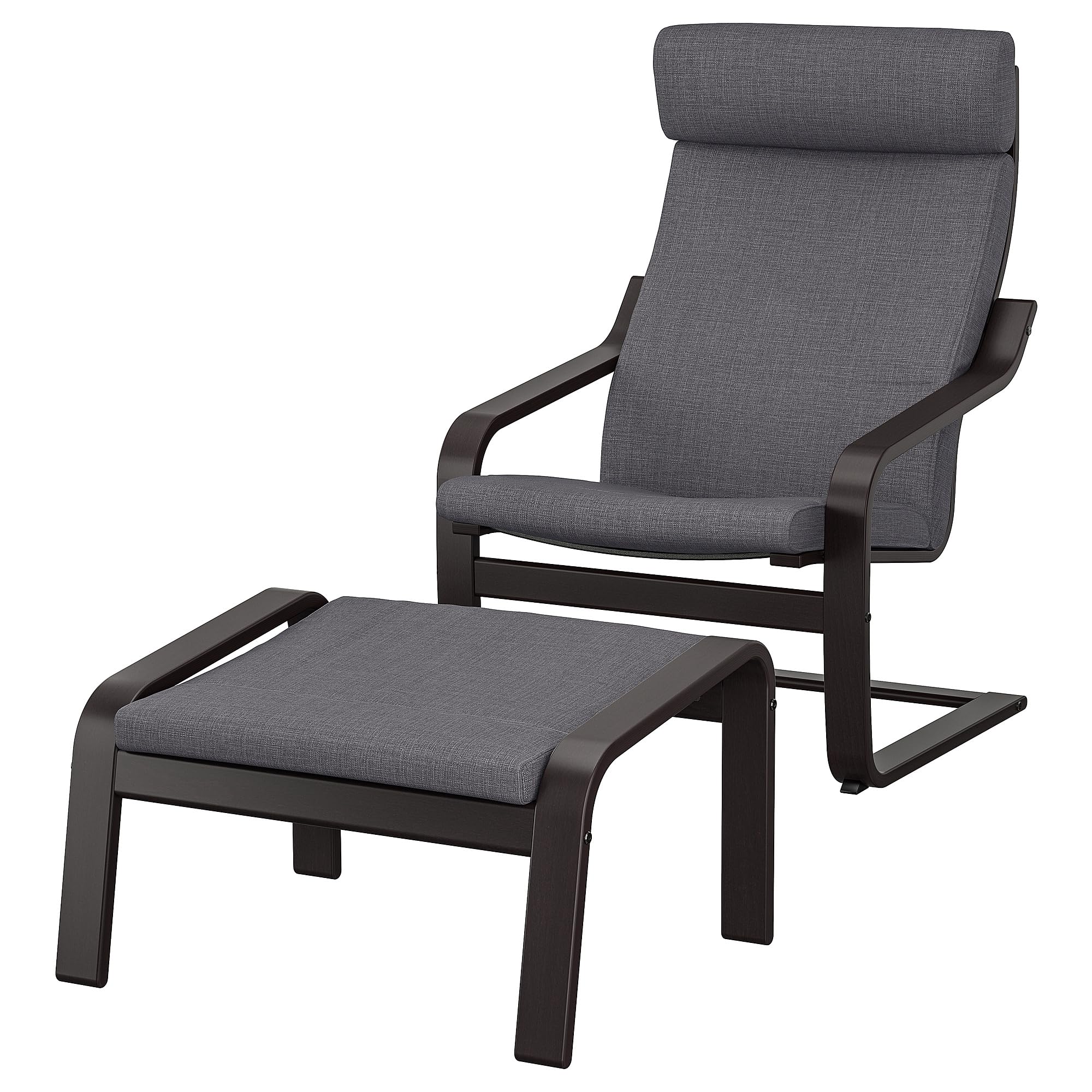 Fauteuil POÄNG avec repose-pieds Skiftebo pour votre coin lecture cosy