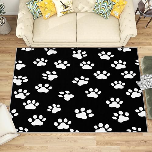 Miniatura 12 de Alfombra vintage de los años 70, alfombra de 6 x 9, alfombra de los años 70, con ilusión óptica 3D, alfombra de ilusión visual, suave, lavable, 70