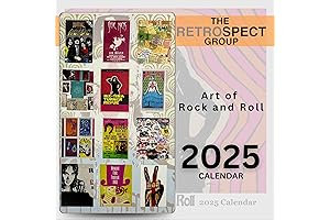 Rock N Roll Wall Calendar 2025