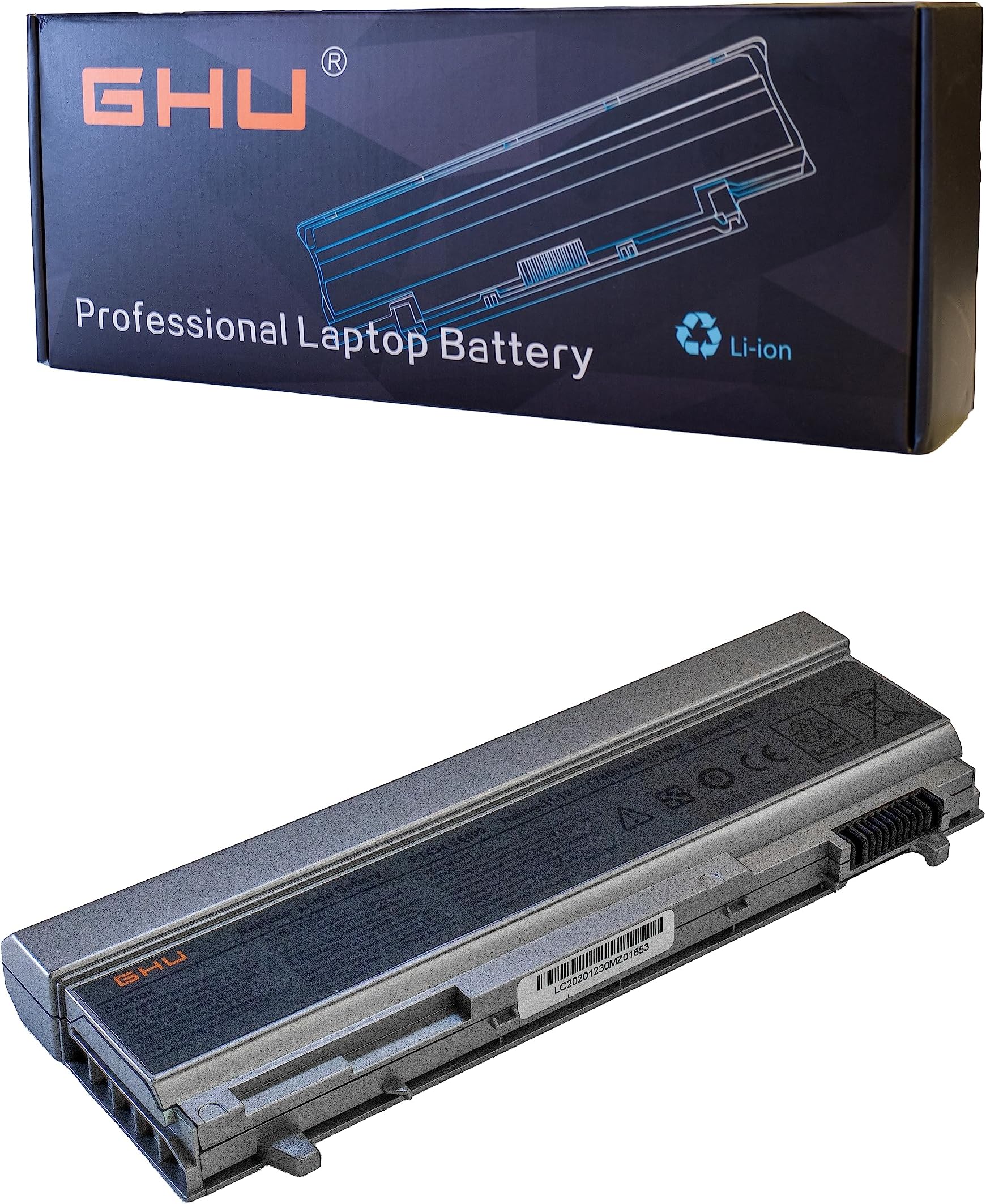 Replacement Laptop Battery For Dell Latitude E6400 E6410 E6500 E6510 – 11.1V 5200mAh 6-Cell