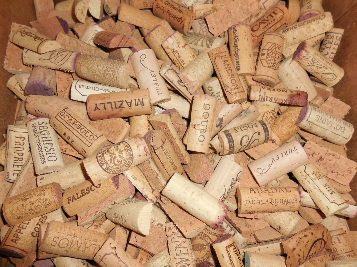 PreCut Recycled Natural Wine Cork Halves, Assorted Prints