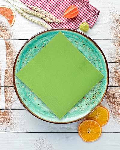 Miniatura 10 de Surprisist 240 servilletas desechables de papel verde salvia para cóctel, cumpleaños, boda, fiesta, almuerzo, servilletas de postre (5 x 5 pulgadas)