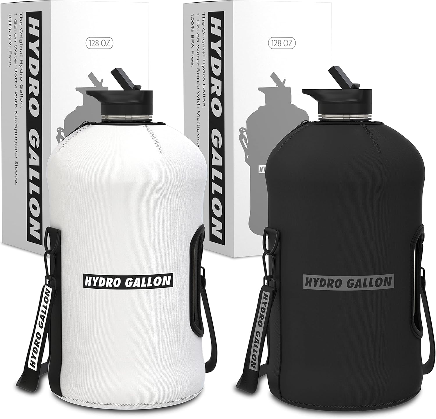 Hydro Gallon 2Pack Gallon Water Bottle with Insulated