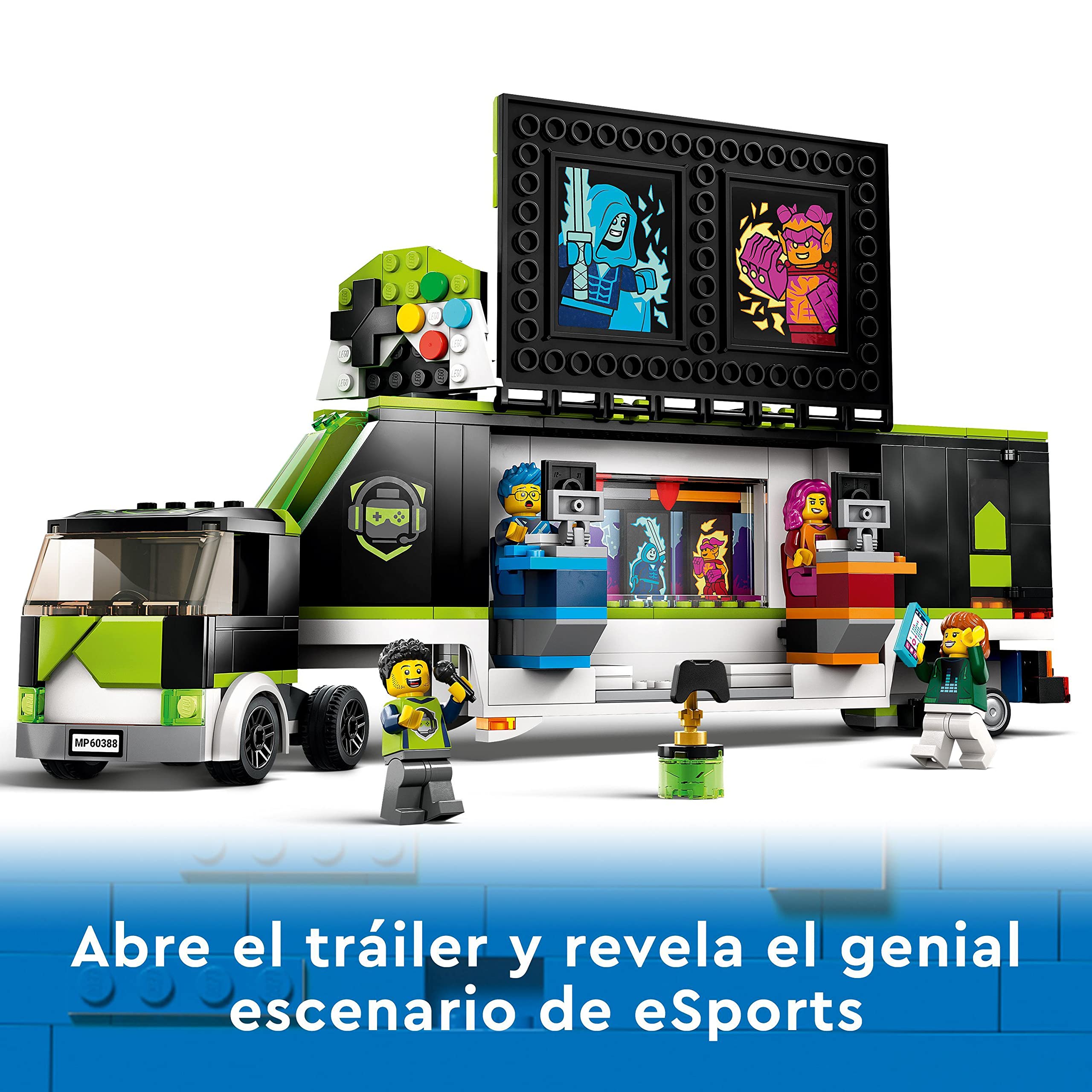 LEGO City Camión de Torneo de Videojuegos, Esports, Vehículo de Juguete de Construcción, Regalo para Niños y Niñas de 7 Años o Más y Gamers 60388
