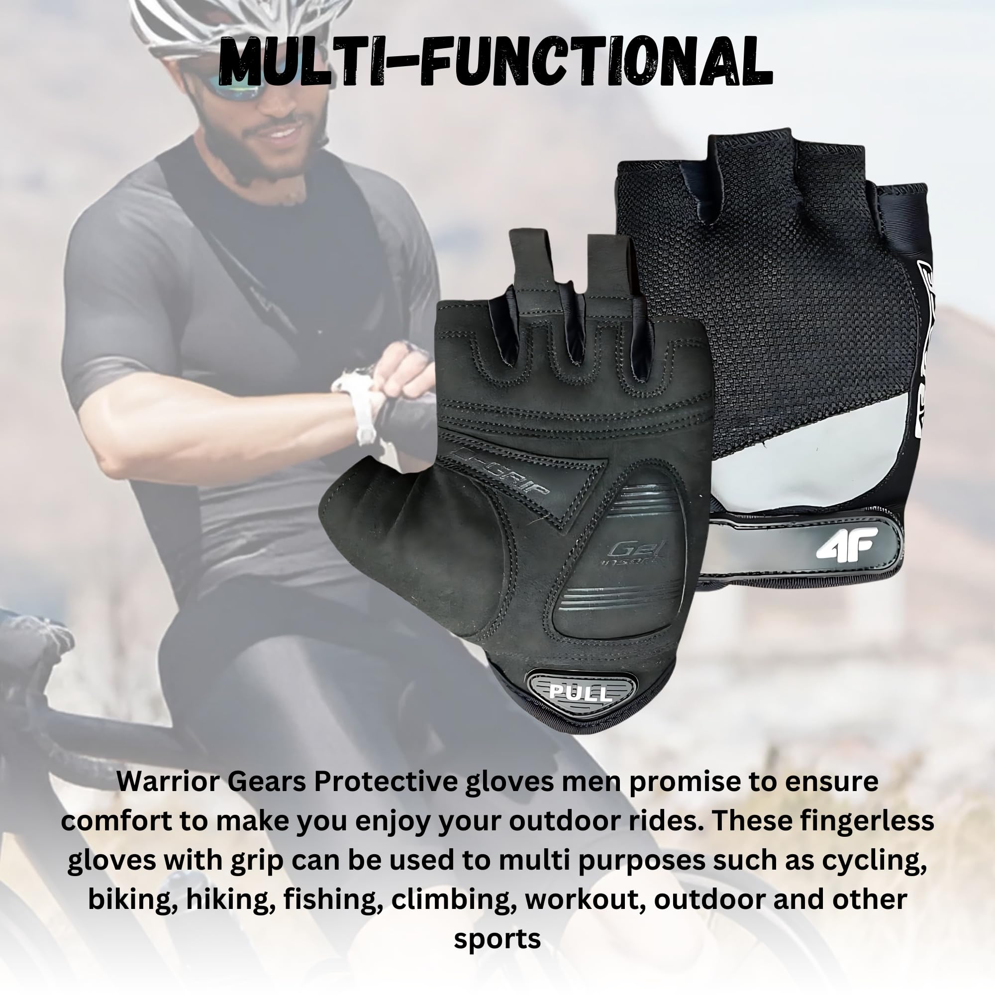 Warrior Gears Gants De Cyclisme D'hiver à Doigts Entiers – Gants