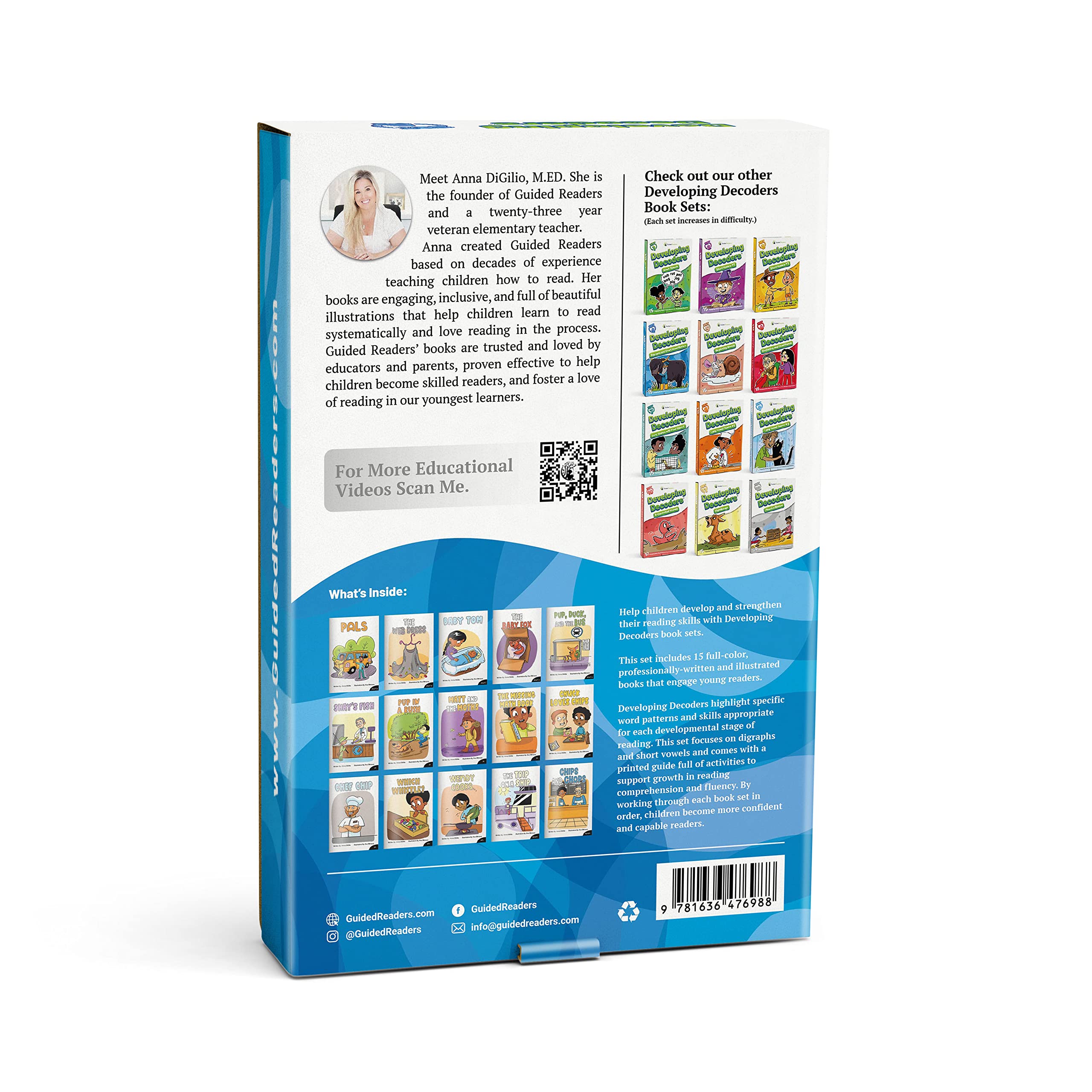 Snapklik.com : Decodable Readers: 15 Digraphs And Short Vowel Review ...