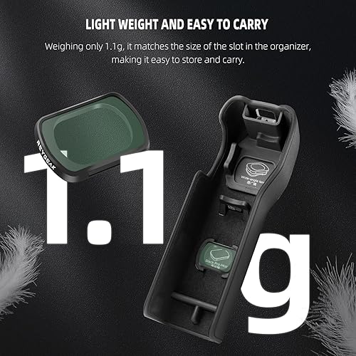 Miniatura 6 de REYGEAK Filtro de niebla negra para DJI Osmo Pocket 3, filtro de difusión creativa filtros suaves de belleza para DJI Osmo Pocket 3 accesorios,