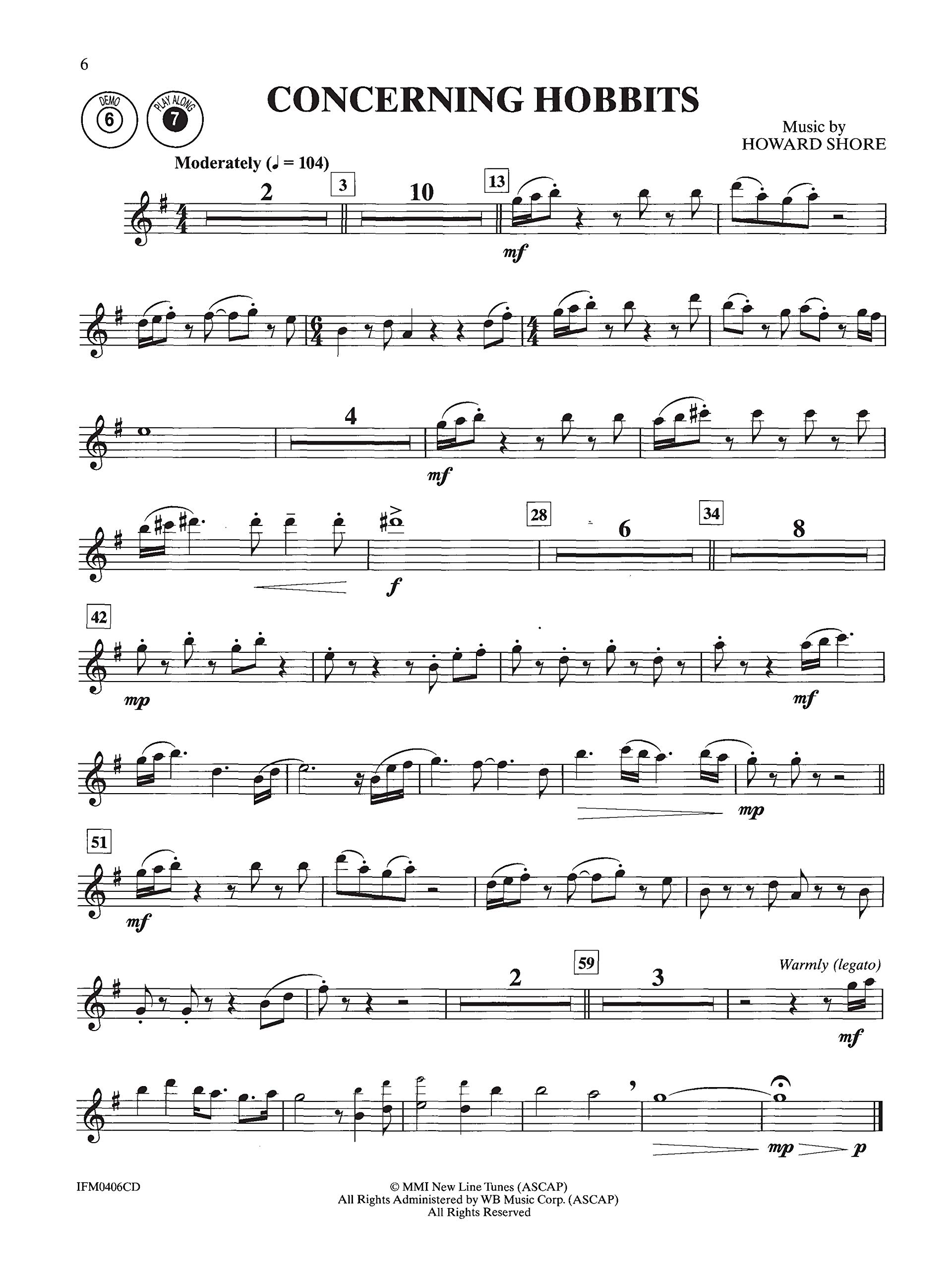 The Lord of the Rings: Instrumental Solos: Alto Sax