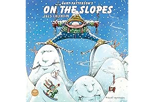 2024 Gary Patterson On The Slopes Monthly Wall Calendar by Bright Day,...