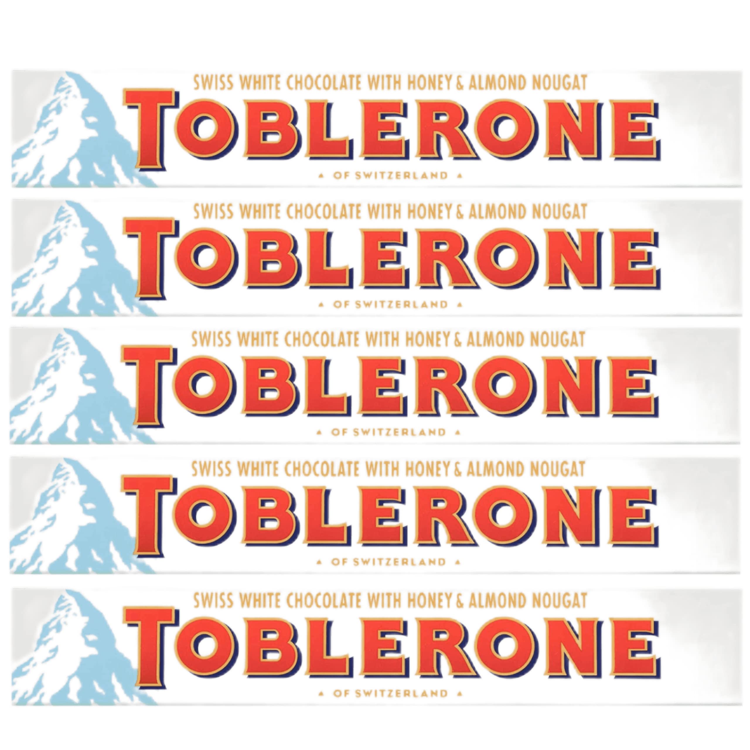 Toblerone Of Switzerland Swiss White Chocolate With Honey & Almond Nougat Chocolate Candy Bar, 100 Gram (Imported) (Pack Of 5)) (B0C6MB9XSQ) Amazon Price History, Amazon Price Tracker