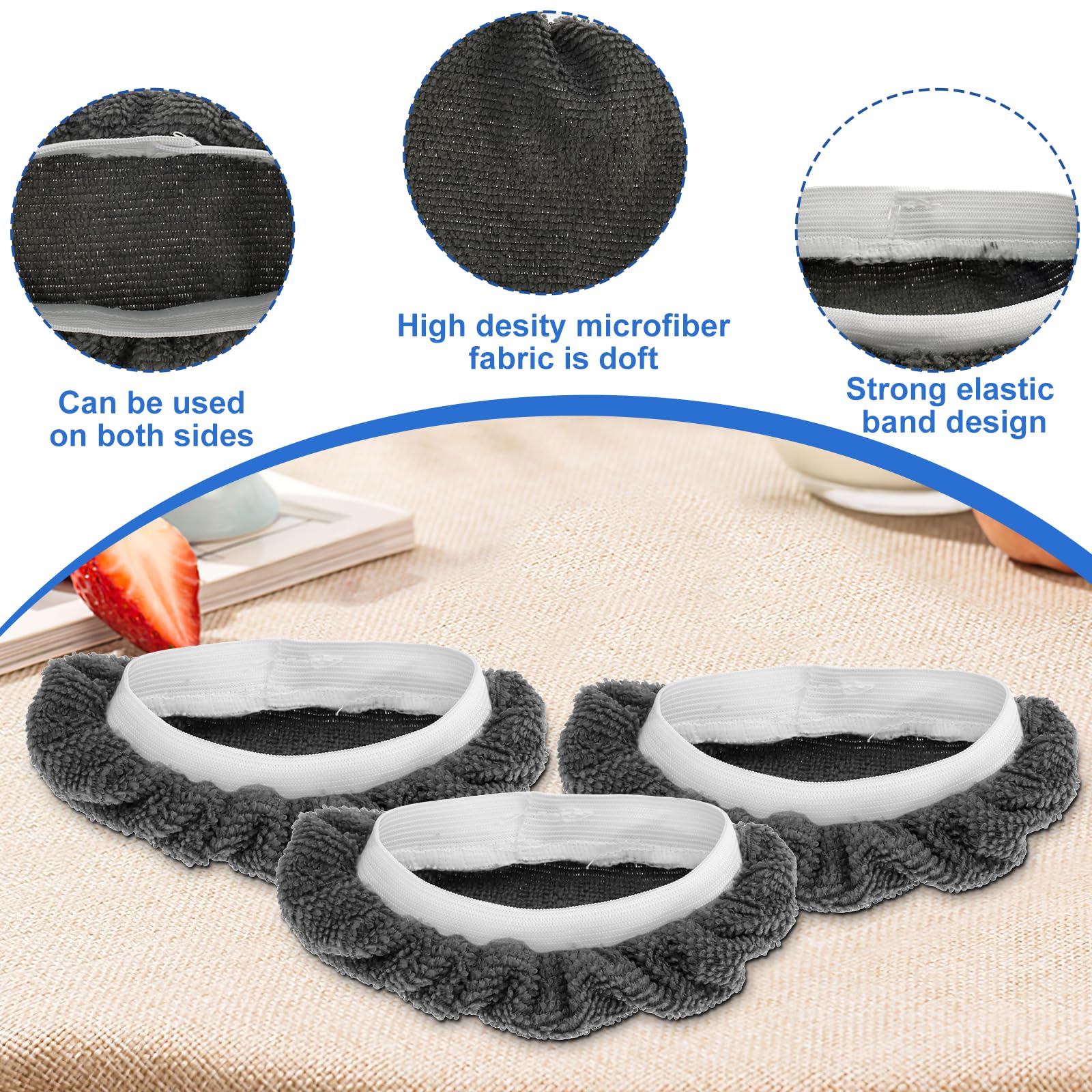 Mecmic Lot De 10 Tampons De Rechange Ultra Fins Pour Nettoyeur