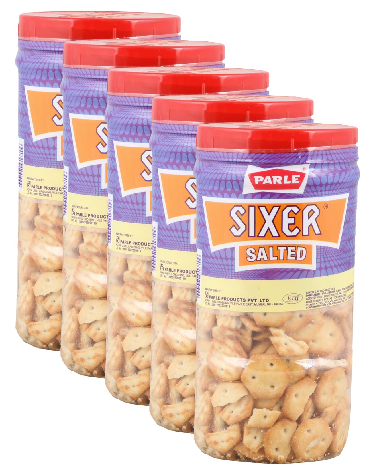 More Combo - Parle Sixer Biscuit Salted, 200g (Pack of 5) Promo Pack (B074JHWKB3) Amazon Price History, Amazon Price Tracker