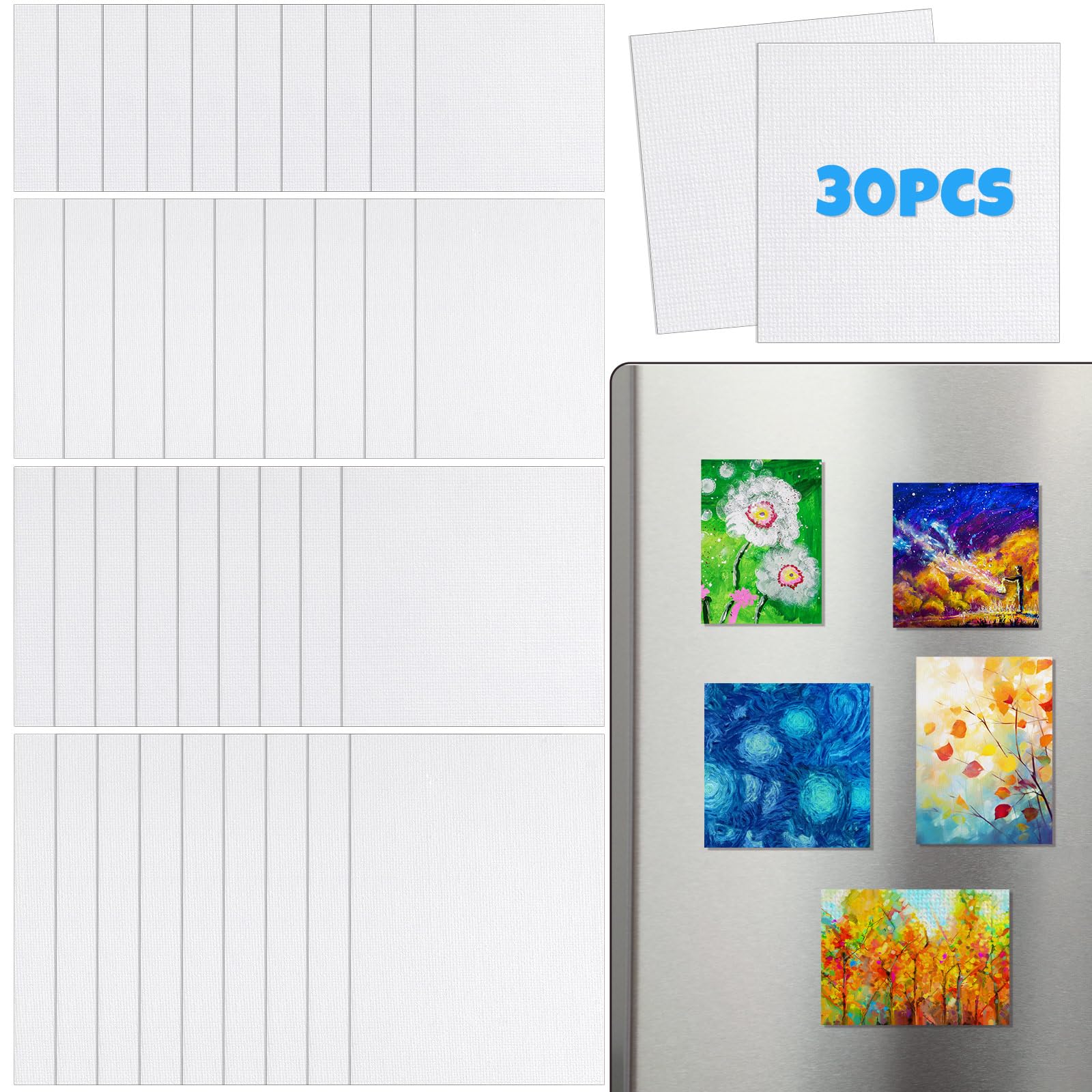 Amazon.com: Engrowtic 30 Pcs Mini Magnetic Canvas Panel
