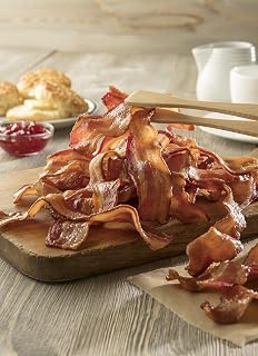 Burgers' Smokehouse Dry Cured Country Bacon (Applewood Smoked, 12 One Pound Packages)