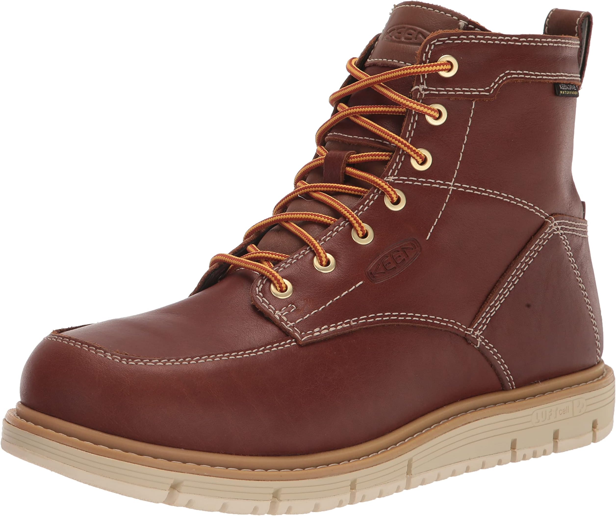 KEEN UtilityMen's San Jose 6" Alloy Toe Waterproof Wedge Work BootsLeather Working Group
