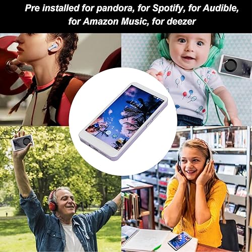 Miniatura 8 de Reproductor de MP3 con Bluetooth y Wi Fi, pantalla táctil completa 5.0 reproductor MP4 MP3 con, reproductor de música digital de alta fidelidad con