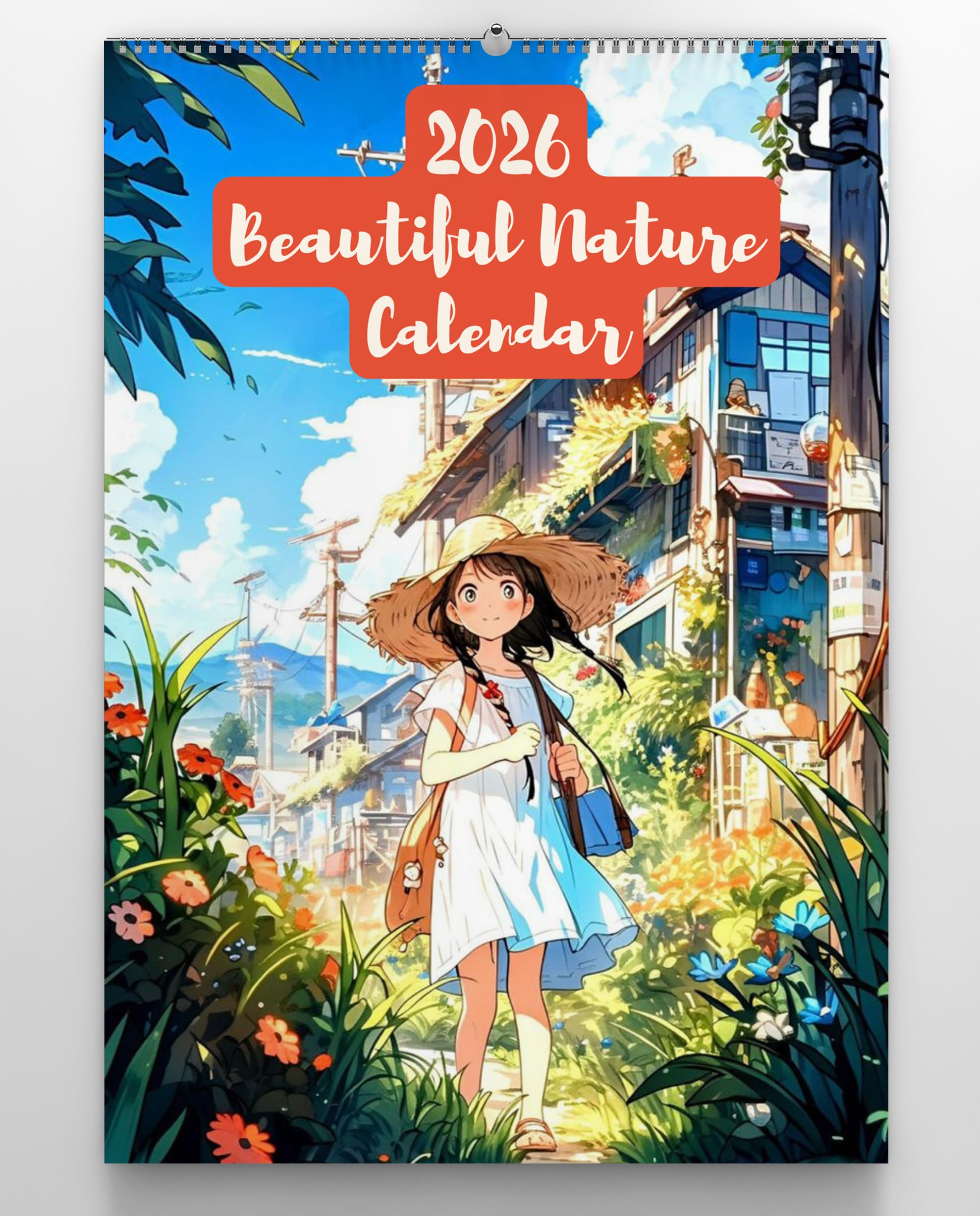 Visaan Beautiful Nature Wall Hanging Calendar 2024-2025, Beautiful Colourful Nature Images, Extra Large Calendar 30x40 cm-image-25
