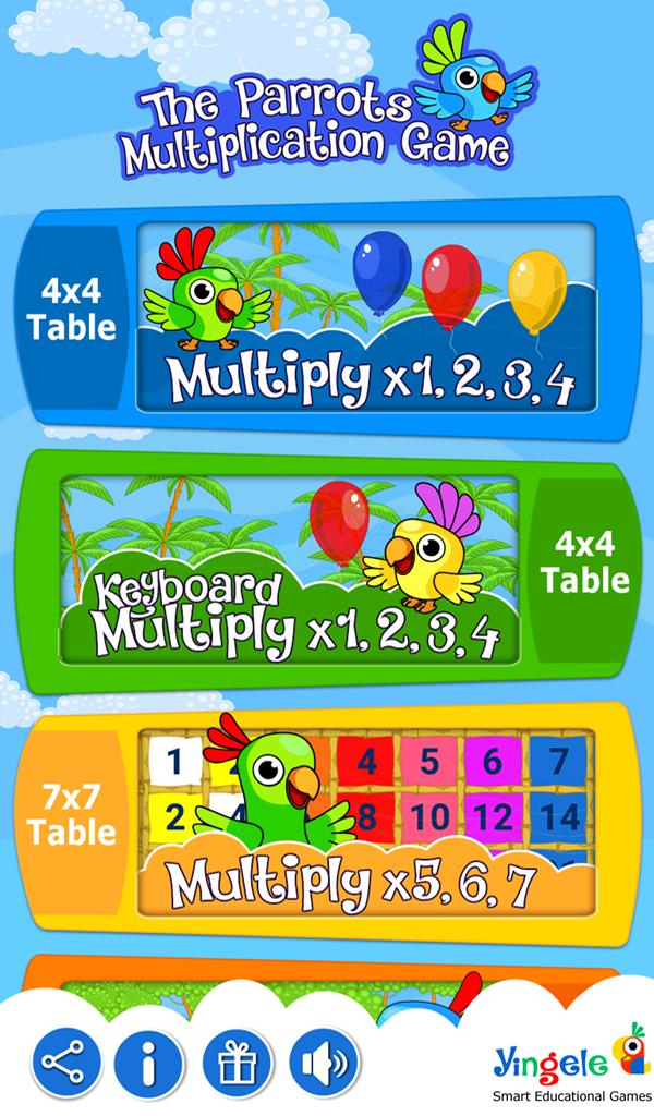 The Parrots Multiplication Game - App on Amazon Appstore