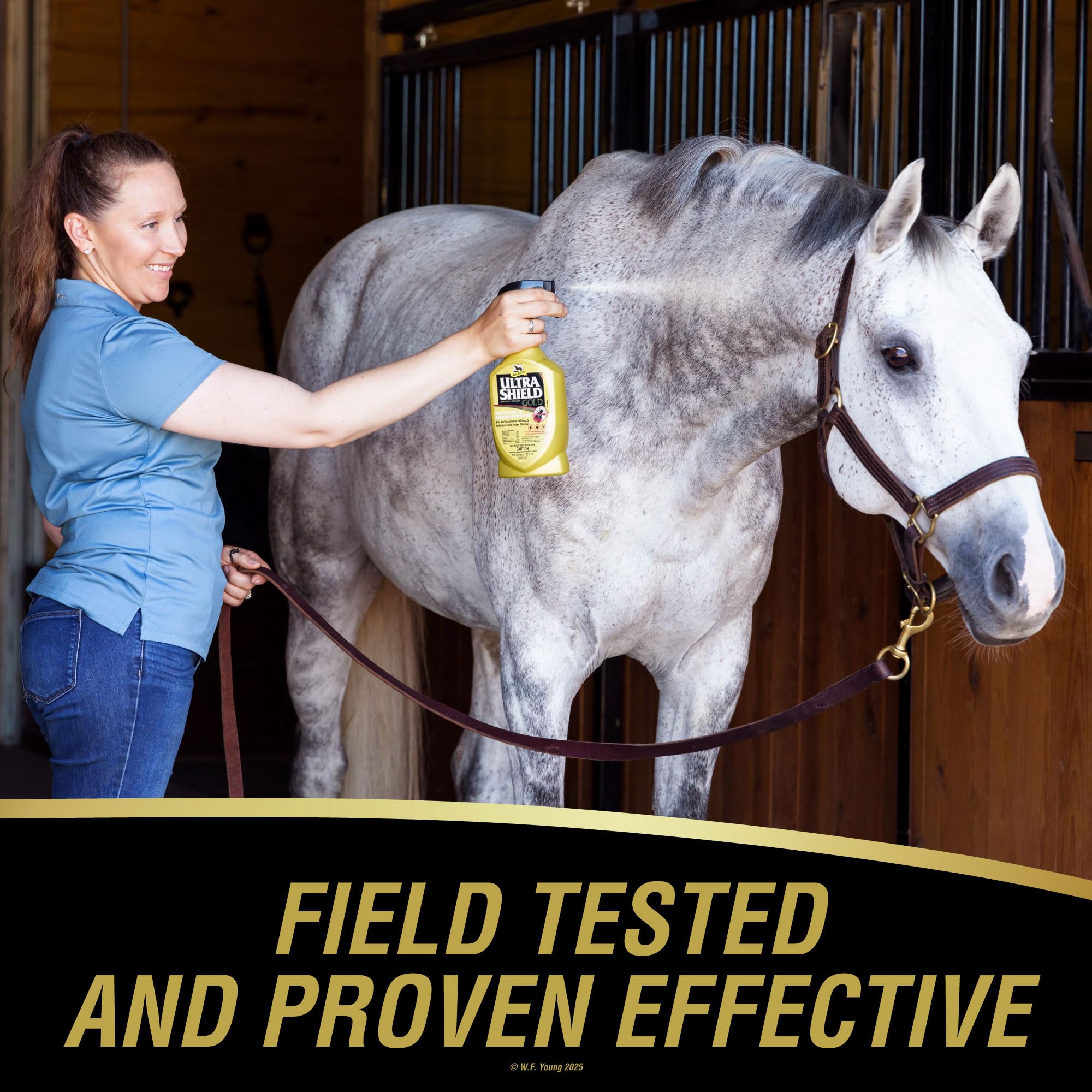 Absorbine UltraShield Gold Insecticide & Repellent for 100+ Insects, Use on Horses - image 2