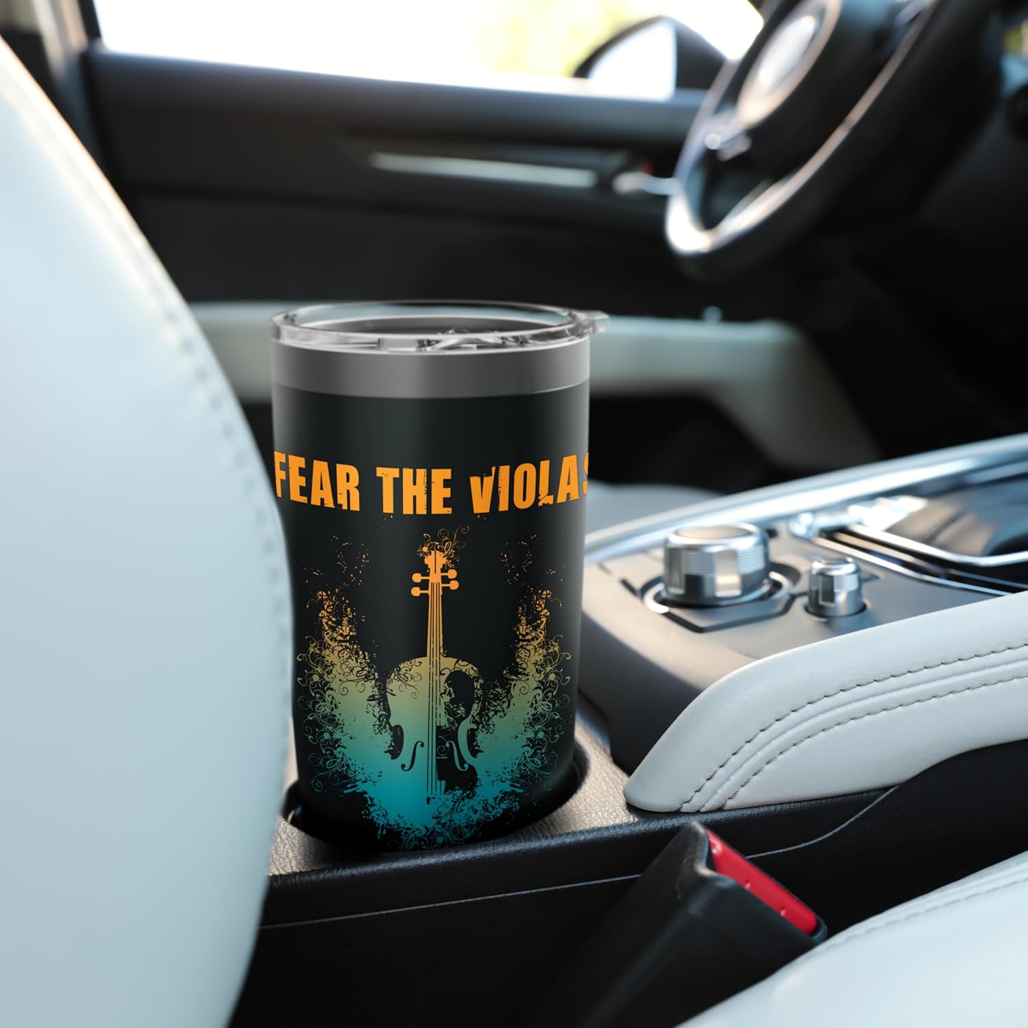Fear The Violas - Viola Player Jazz Music Orchestra Stainless Steel Insulated Tumbler - Image 6