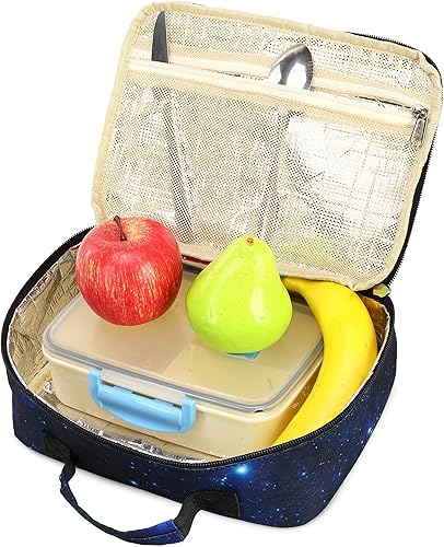 Miniatura 7 de Fiambrera de fútbol para niños y niñas, bolsa de almuerzo aislada, reutilizable, kit de bolsa de almuerzo para viajes escolares