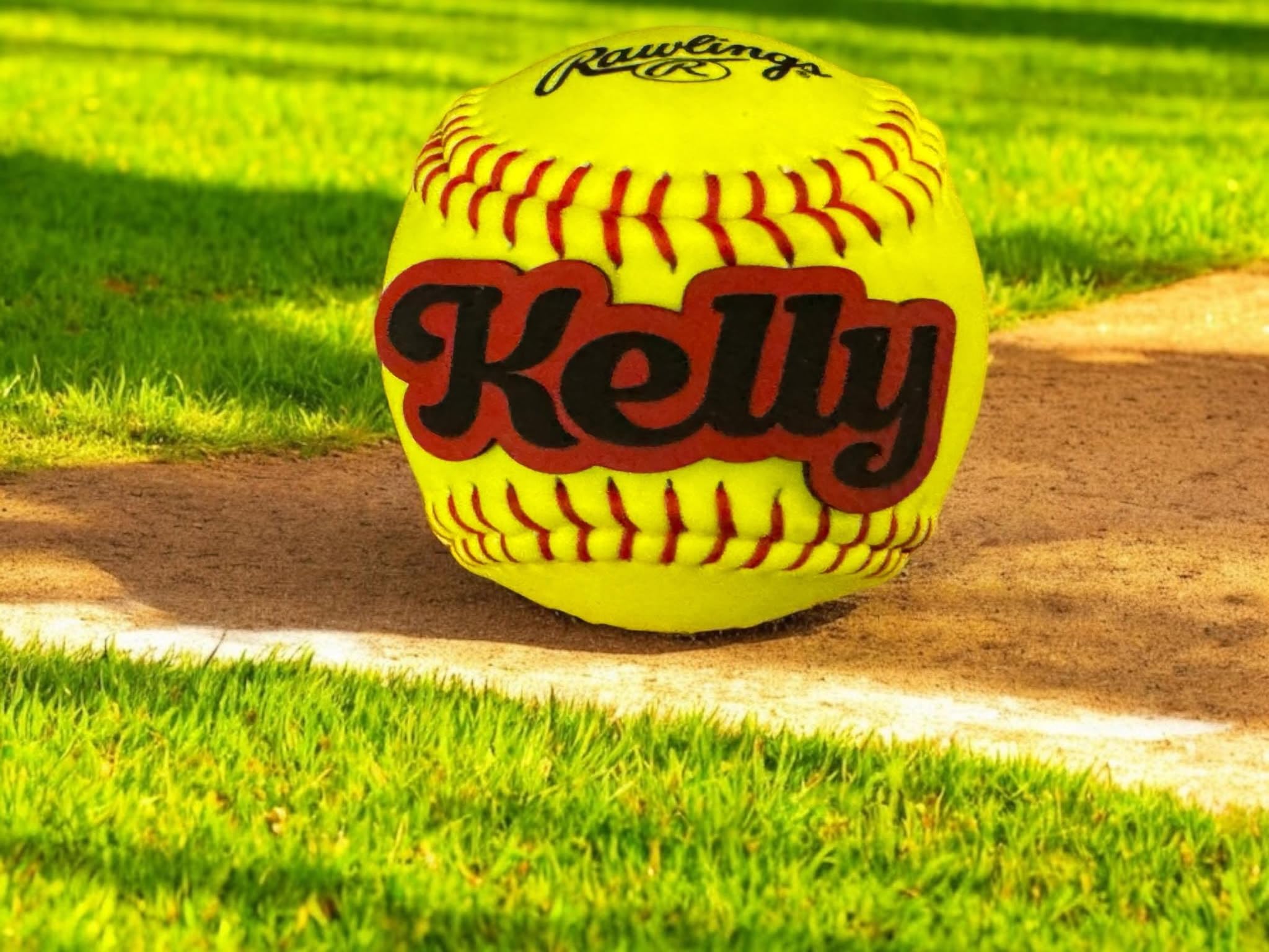 Personalized Softball, Player Name, Coaches Name, Engraved Leather Name, School end of seasonteam Gift, Teams