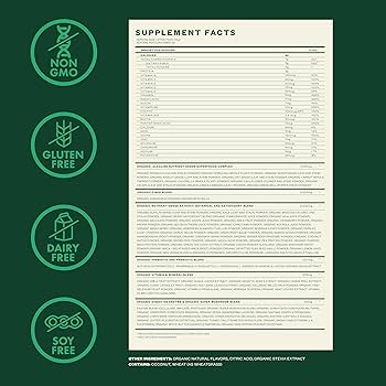 Amazon.com: Zena Complete Organic Super Greens Powder