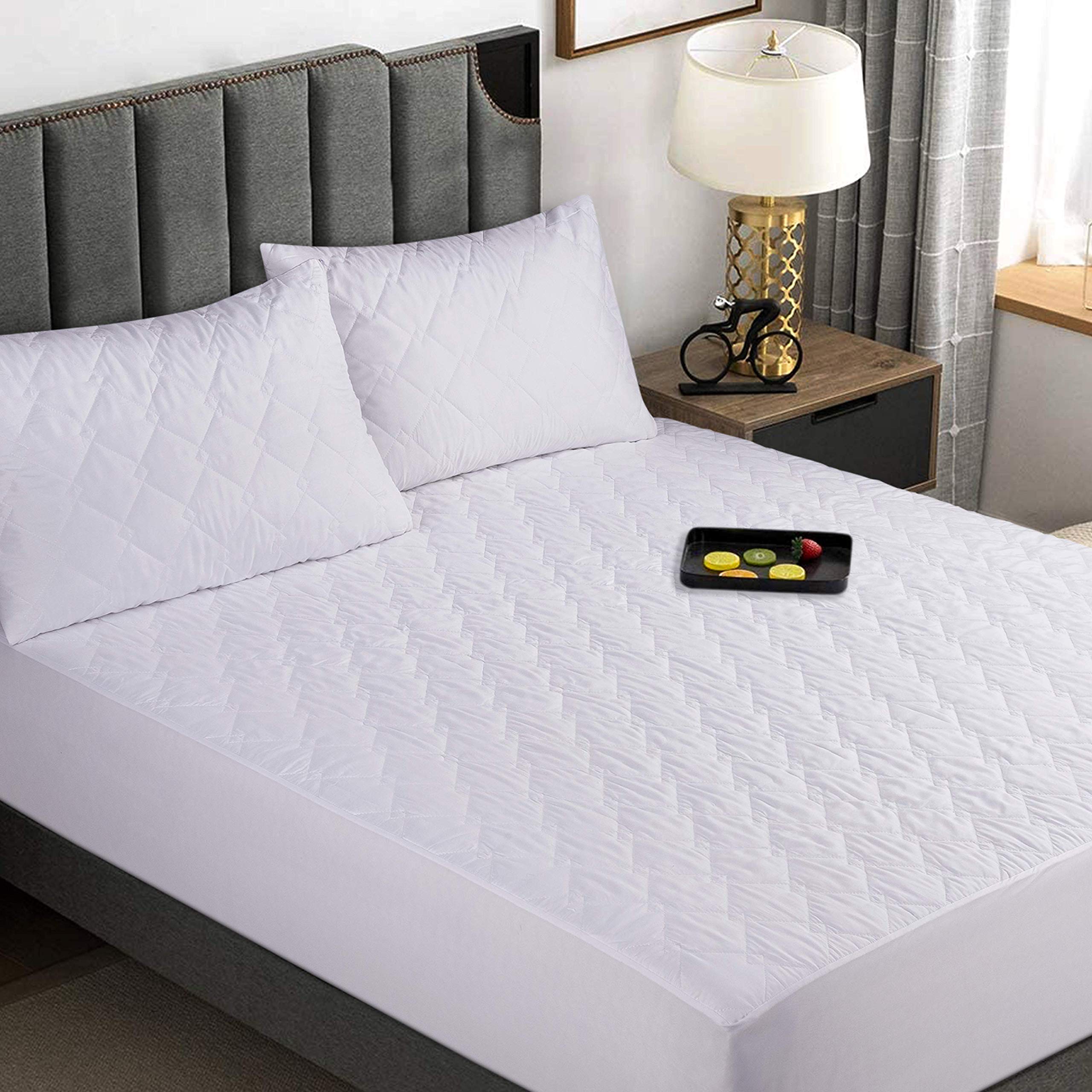 K&A Quilted Waterproof Mattress Protector, Ultrasoft Breathable Microfiber - Hypoallergenic & Dust Mite Protection - 15CM Extra Deep - Elasticated with Deep Pockets (Cot/Toddler Bed 70x140 cm)