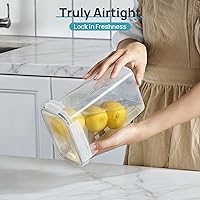 Vista 3 de Vtopmart Recipientes herméticos para almacenamiento de alimentos con tapas, 24 recipientes de plástico para organización de cocina y despensa