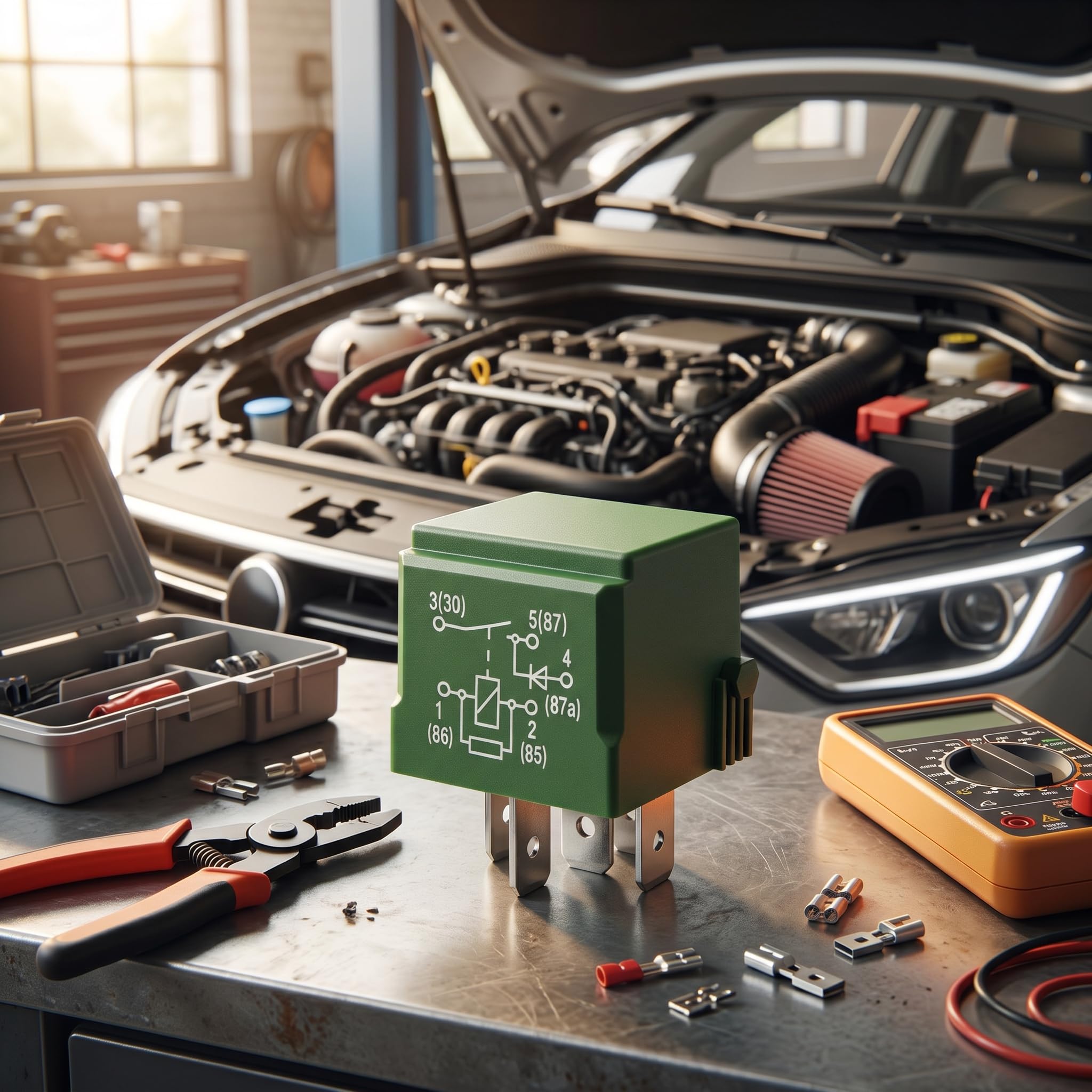 Relè Compressore Sospensioni Pneumatiche, 12V, A0025427619 Compatibile con A Klasse W168 W169 B Klasse W245 C Klasse W204 CLS Klasse C218 E Klasse W211 W212