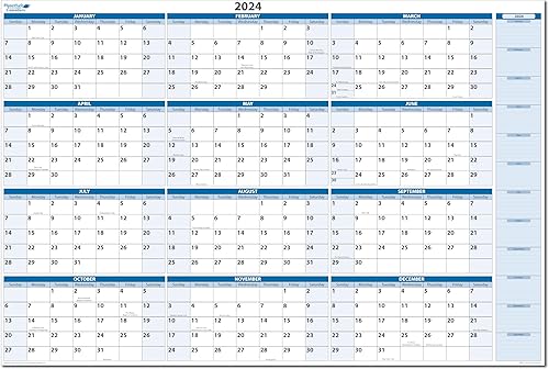 2019Calendario de pared 32" de alto x 48" de ancho. Mejores en it 's Clase borrable non-ghostingnon-staining