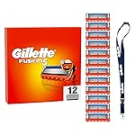 Immagine di Gillette Fusion5 12 Lamette Gillette Fusion 5 di Ricambio per Rasoio Barba Manuale, Con Striscia lubrificante per Scorrevolezza Fluida e 6 Lame per Rasatura Profonda e Duratura, Lamette Rasoio Barba