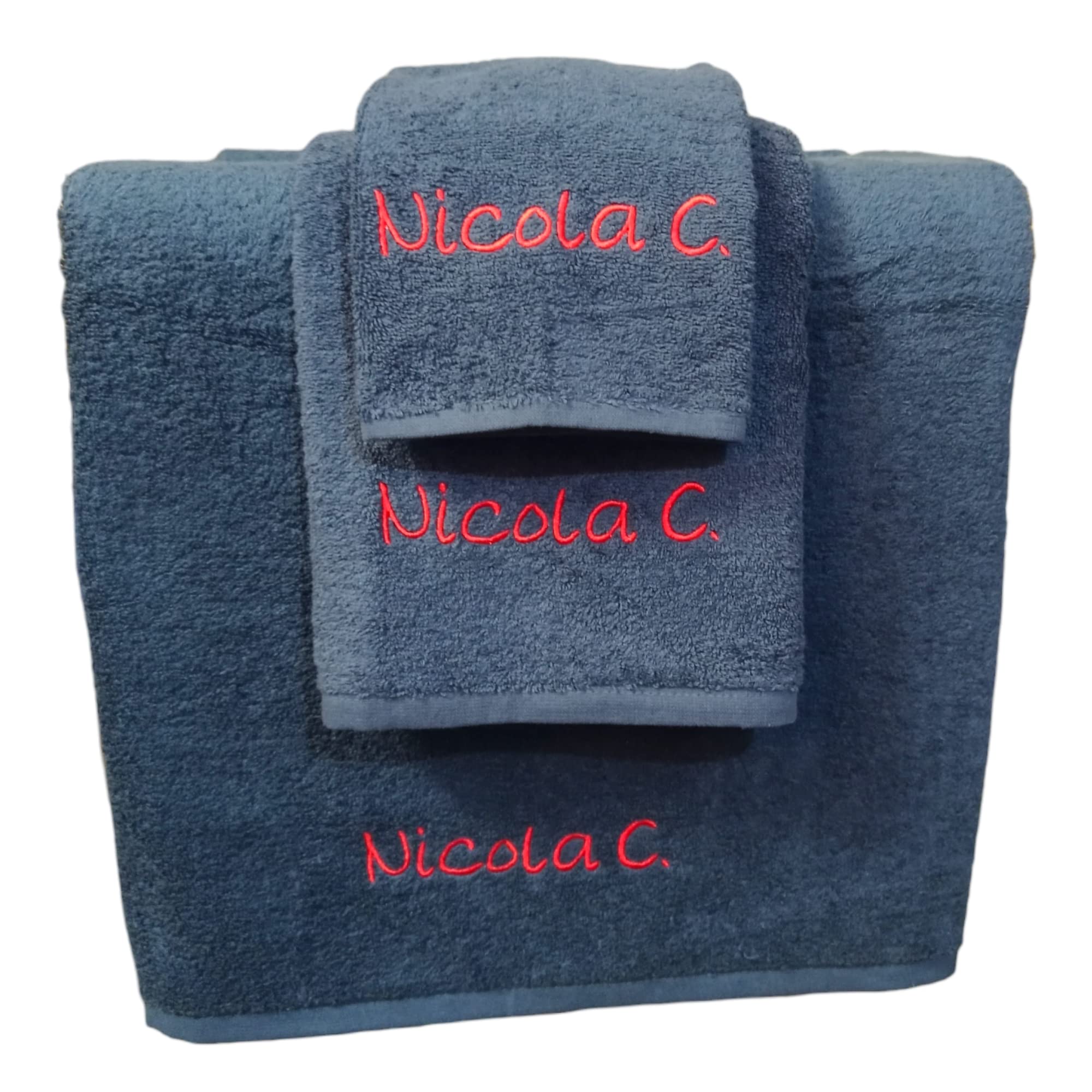 Asciugamani Personalizzati Con Nome O Logo – Cotone Morbido, Ricamo Di Alta Qualità, Viso E Bagno, Regalo Unico