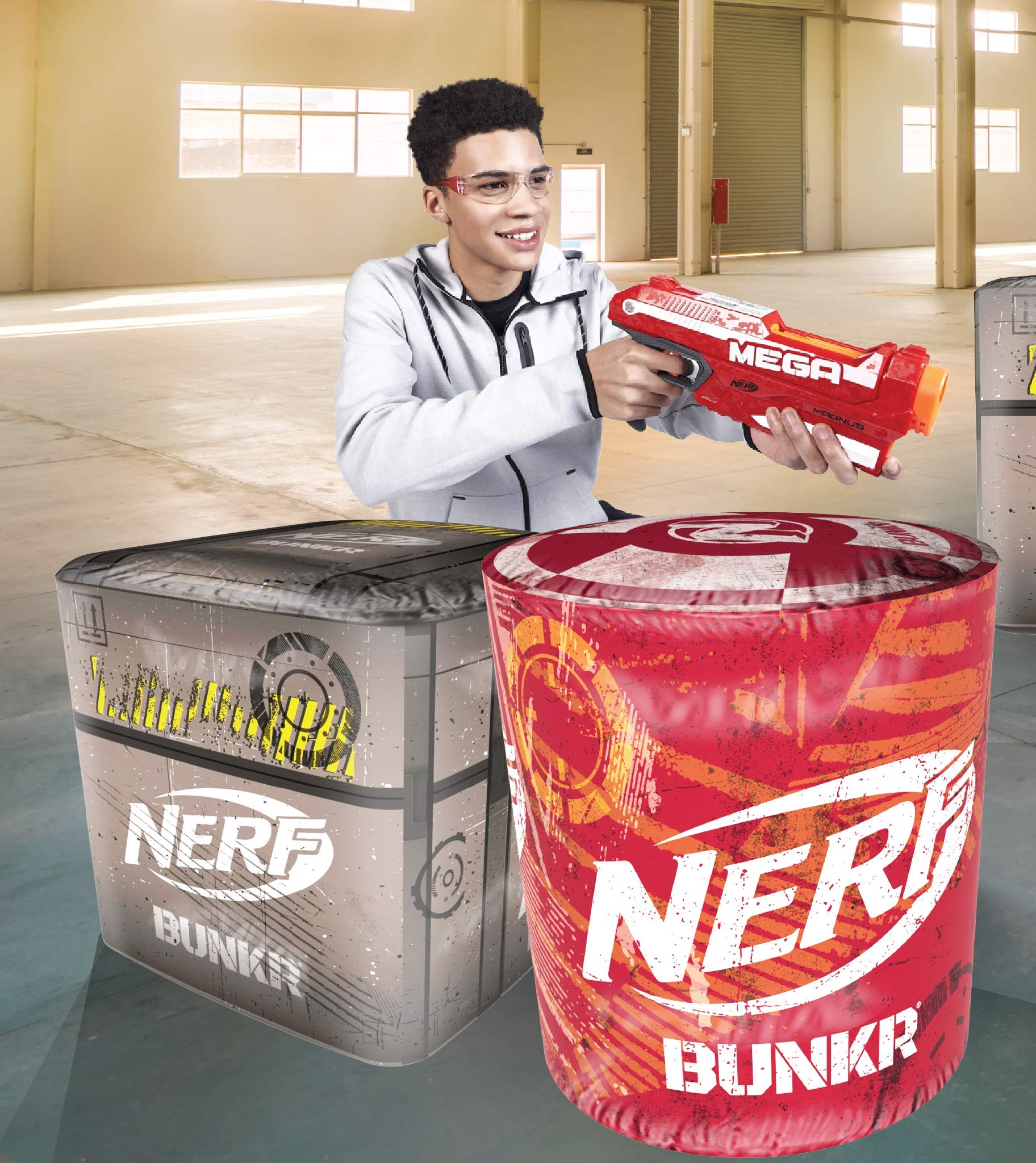 Buy Nerf Bunkr Battle Stackers Inflatable BattleZone Pack of 4 NERF