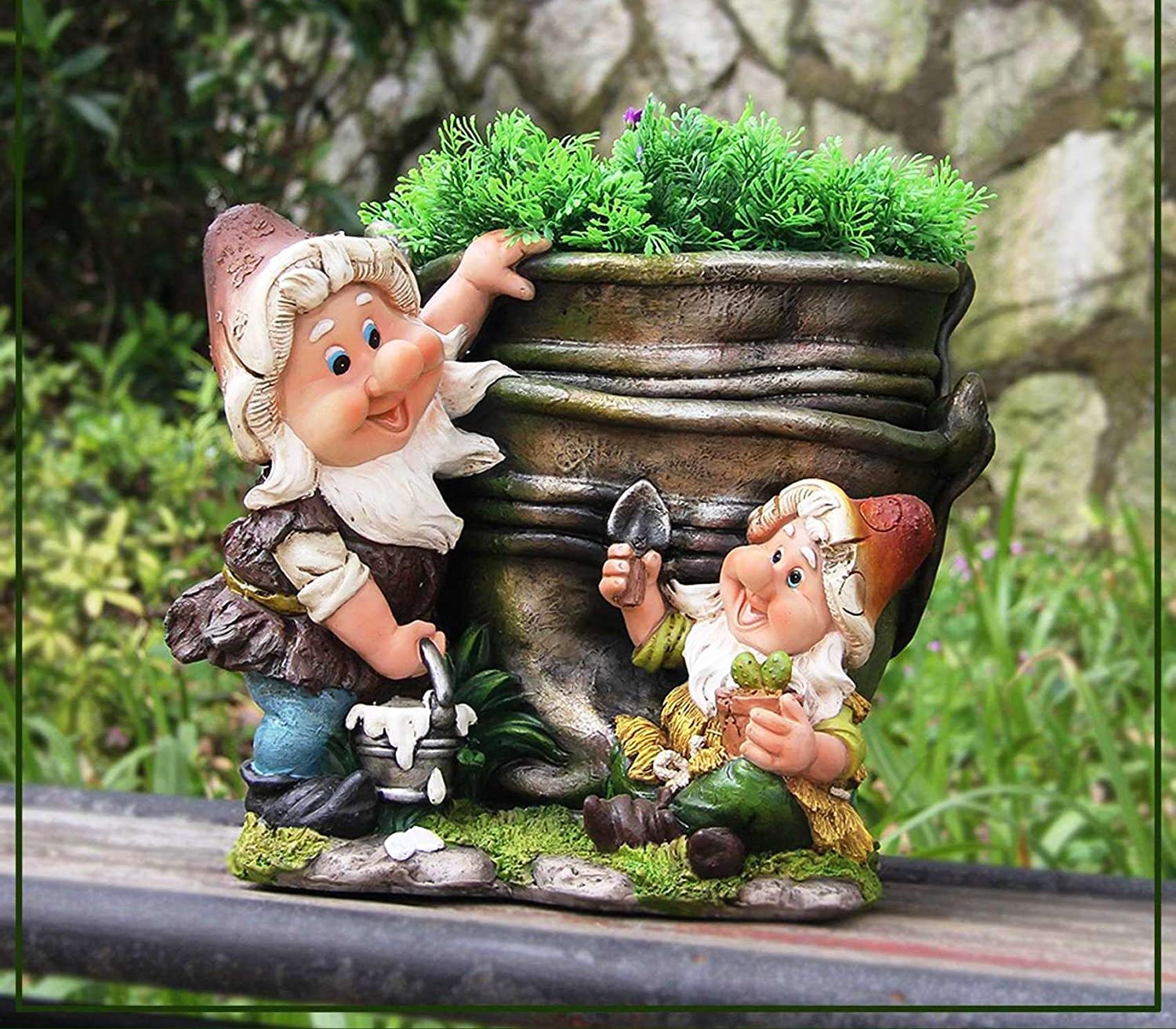 The decorshed 2 Gnome with Bucket Flower Pot for Garden Decoration, Home Decor, Balcony Decor, Garden Planters (B09MKGB7LF) Amazon Price History, Amazon Price Tracker
