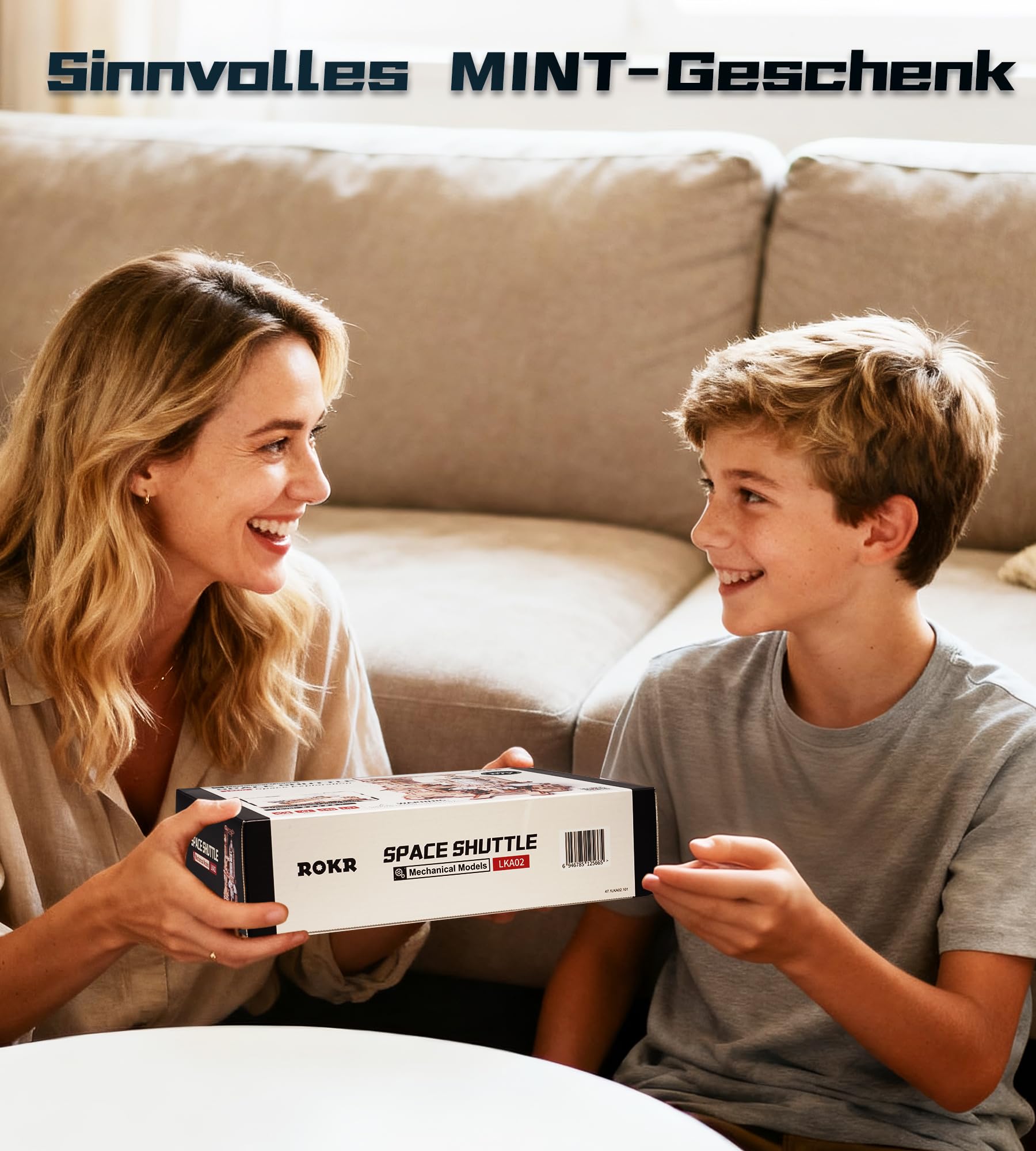 ROKR 3D Holzpuzzle Erwachsene Raumfähren Modellbausatz STEM Geschenkidee für Männer (Space Shuttle LKA02)