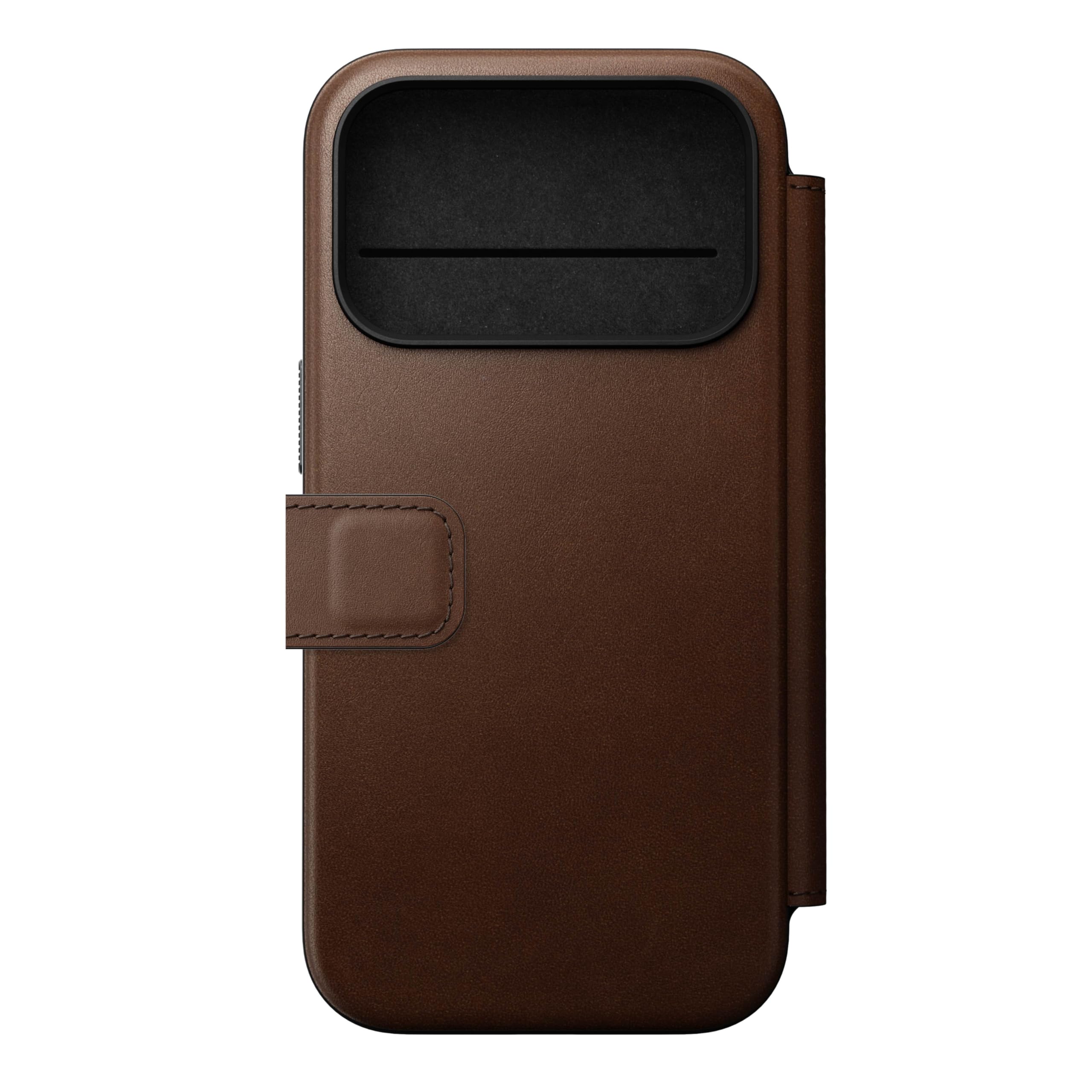 NOMAD Modern Leather Folio for iPhone 17 Pro, Protective Case Made