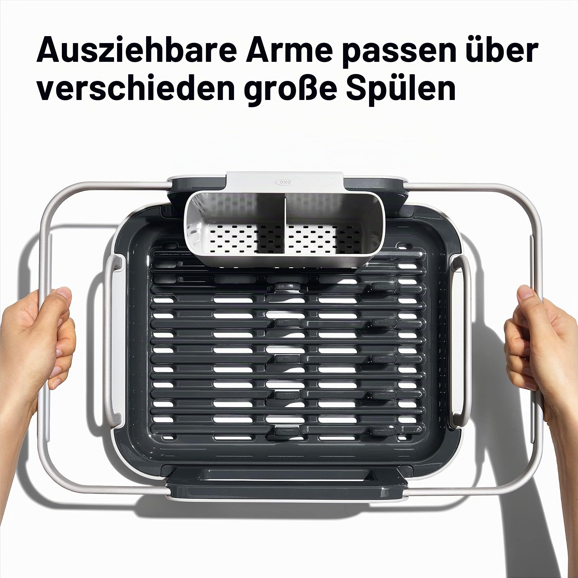 OXO Good Grips Abtropfgestell aus Aluminium für die Spüle