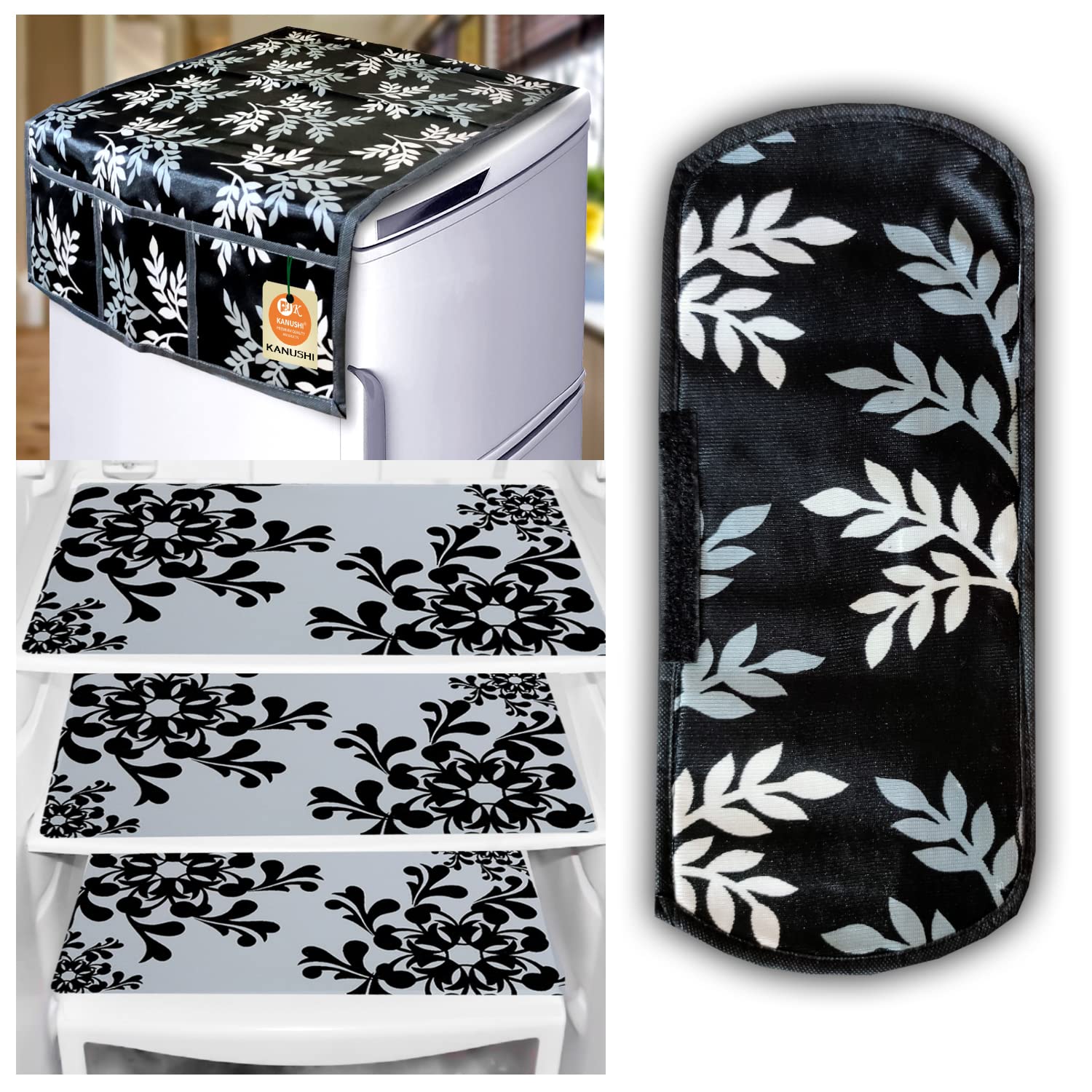 See full amazon price history chart for KANUSHI Industries® 1Pc Fridge Cover for Top with 6 Utility Pockets (Black Color) + 1 Handles Covers + 3 Fridge Mats(FRI-BLACK-SMALL-LEVS-COMBO-M-2) KANUSHI Industries® 1Pc Fridge Cover for Top with 6 Utility Pockets (Black Color) + 1 Handles Covers + 3 Fridge Mats(FRI-BLACK-SMALL-LEVS-COMBO-M-2) (B08N67RXQL) Amazon Price History, Amazon Price Tracker