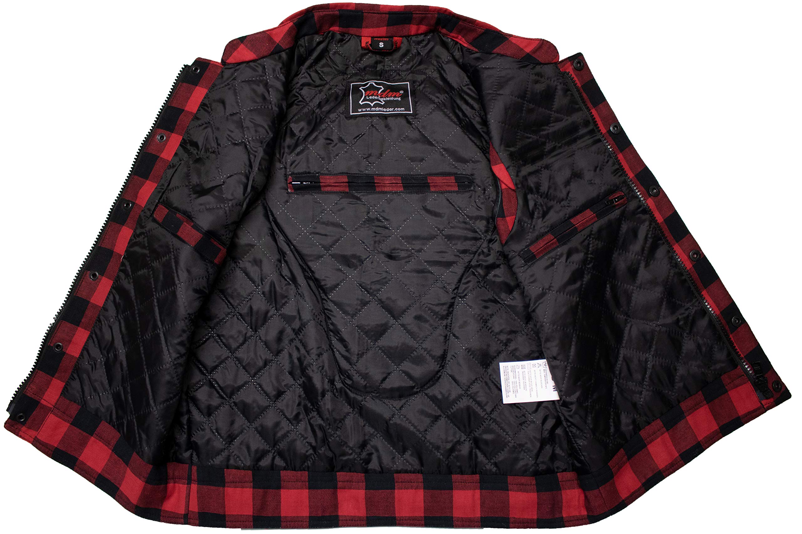 MDM Biker Lumber Weste mit Rücken Protektor